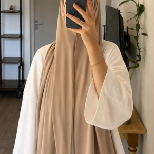 Hijab Jersey Premium beige de OHMYDUA