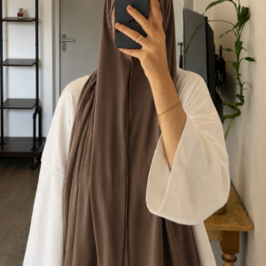 Hijab Jersey Premium — Marrón Moka