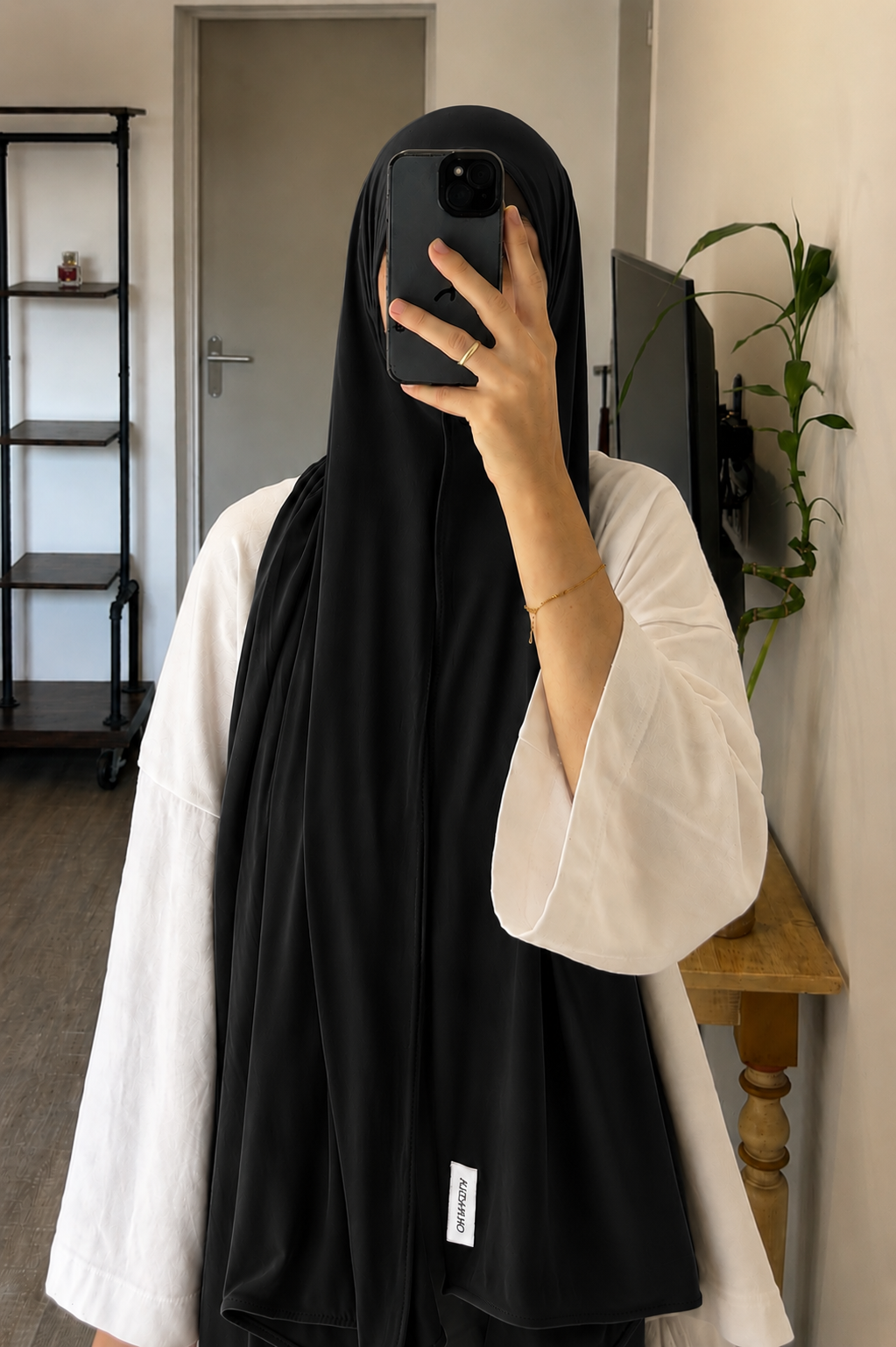 Hijab Jersey Premium — Negro